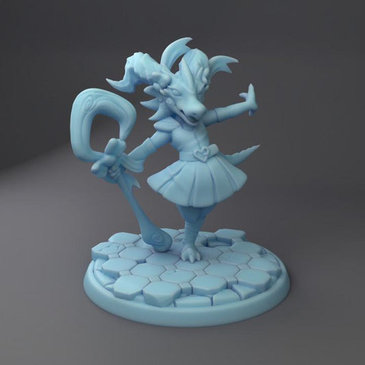 Sailor Toril - Kobold Magical Girl (Medium) - Tabletop Figure for Dungeons & Dragons, DnD, Pathfinder RPGs, TTRPG