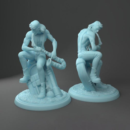 Sexy Sax Bard (Medium) - Tabletop Figure for Dungeons & Dragons, DnD, Pathfinder RPGs, TTRPG