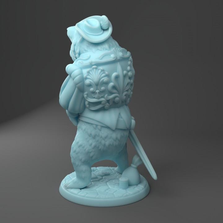 Sir Bearington The Knight (Medium) - Tabletop Figure for Dungeons & Dragons, DnD, Pathfinder RPGs, TTRPG