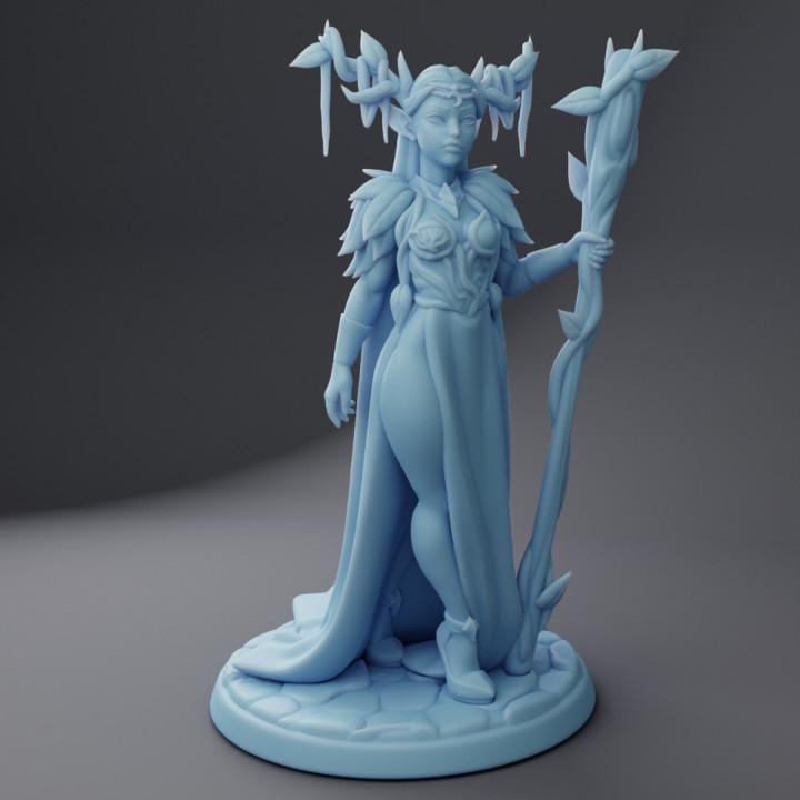 Wood Elf Queen (Medium) - Tabletop Figure for Dungeons & Dragons, DnD, Pathfinder RPGs, TTRPG