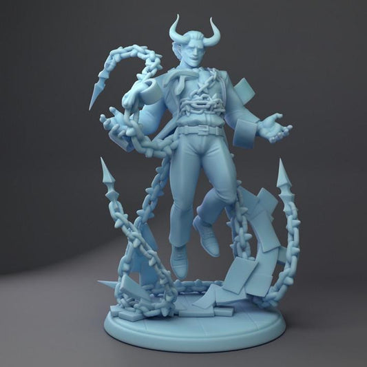 Udoroth, Chain Devil Manager (Medium) - Tabletop Figure for Dungeons & Dragons, DnD, Pathfinder RPGs, TTRPG