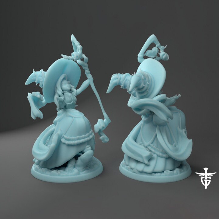 Cathrine The Cutesy Necromancer (Medium) - Tabletop Figure for Dungeons & Dragons, DnD, Pathfinder RPGs, TTRPG