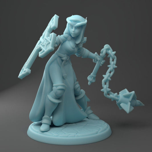 Chaste, Tiefling Sister (Medium) - Tabletop Figure for Dungeons & Dragons, DnD, Pathfinder RPGs, TTRPG