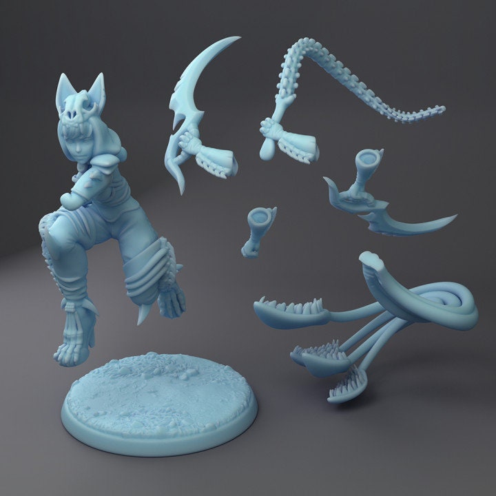 Displacer Beast Hunter (Medium) - Tabletop Figure for Dungeons & Dragons, DnD, Pathfinder RPGs, TTRPG