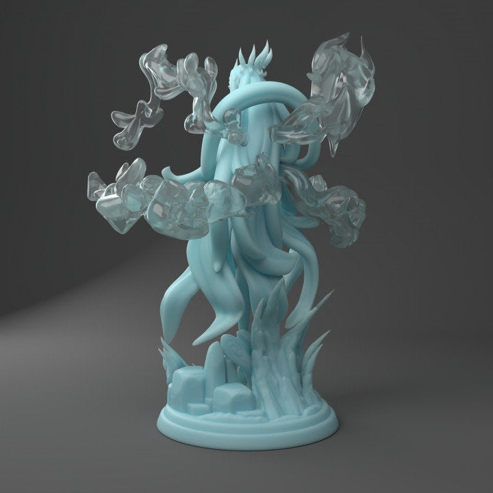 Elmyth The Genasi Queen - Tabletop Figure for Dungeons & Dragons, DnD, Pathfinder RPGs, TTRPG