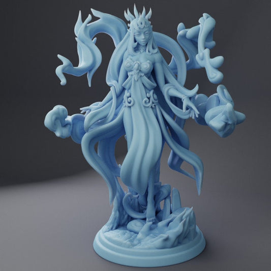 Elmyth The Genasi Queen - Tabletop Figure for Dungeons & Dragons, DnD, Pathfinder RPGs, TTRPG