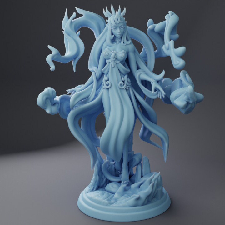 Elmyth The Genasi Queen (Medium) - Tabletop Figure for Dungeons & Dragons, DnD, Pathfinder RPGs, TTRPG