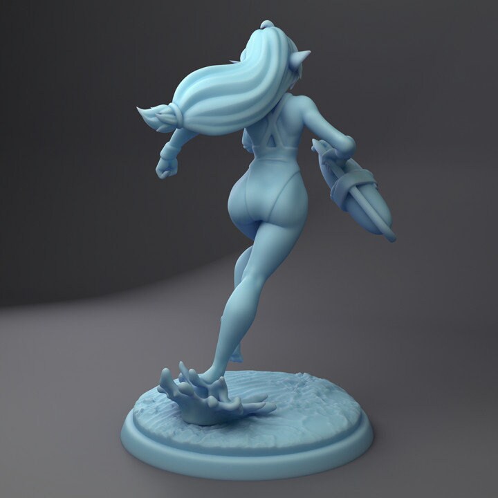 Feywatch Karina Elf Lifeguard (Medium) - Tabletop Figure for Dungeons & Dragons, DnD, Pathfinder RPGs, TTRPG