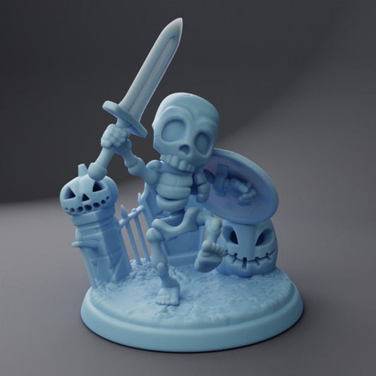 Gary The Skeleton (Medium) - Tabletop Figure for Dungeons & Dragons, DnD, Pathfinder RPGs, TTRPG