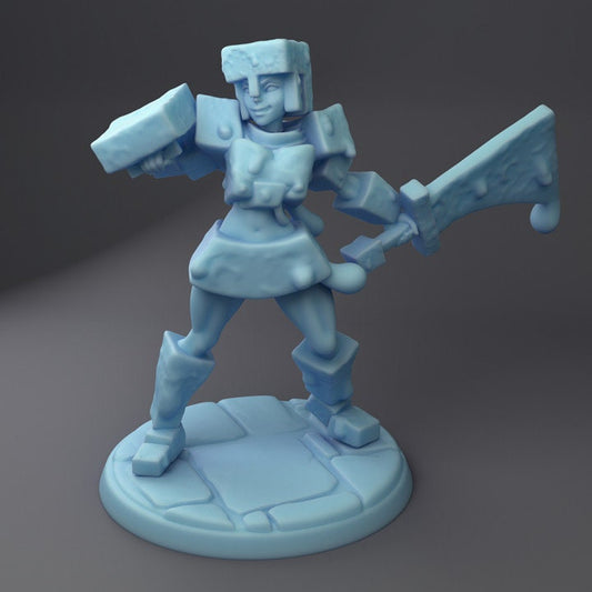 Gelatinous Cube Huntress (Medium) - Tabletop Figure for Dungeons & Dragons, DnD, Pathfinder RPGs, TTRPG