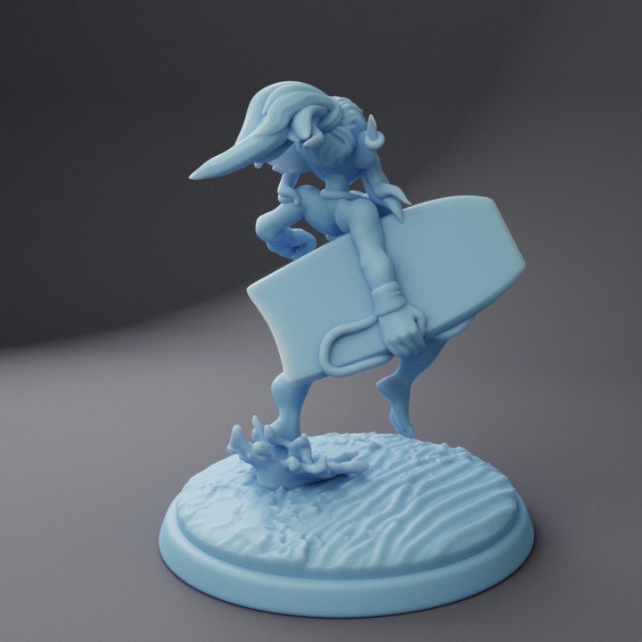 Jane The Goblin Beachgoer (Medium) - Tabletop Figure for Dungeons & Dragons, DnD, Pathfinder RPGs, TTRPG