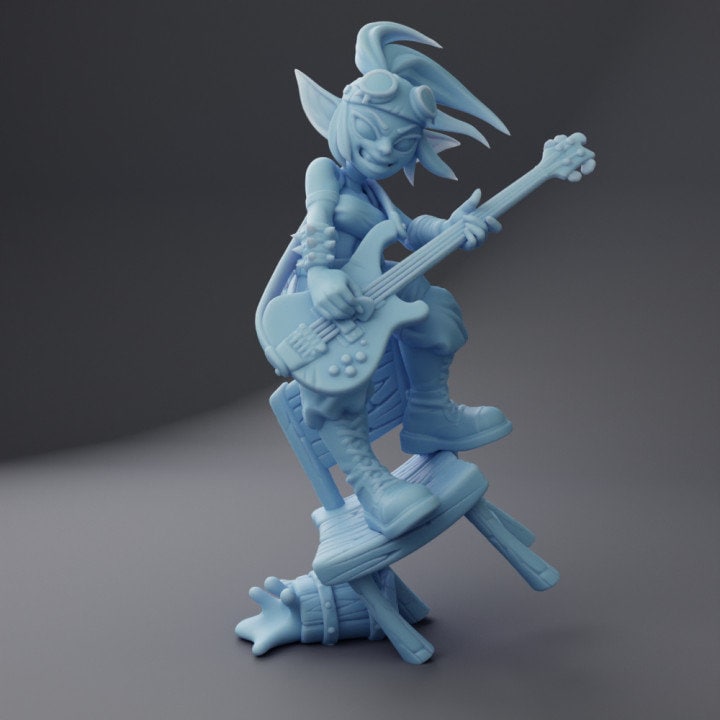 Knox The Bassist (Medium) - Tabletop Figure for Dungeons & Dragons, DnD, Pathfinder RPGs, TTRPG