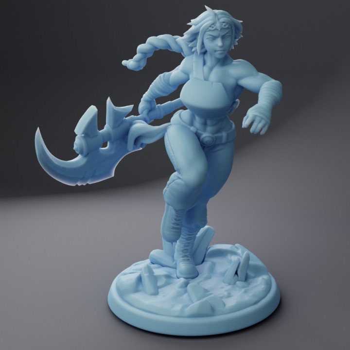 Millie, The Human Barbarian (Medium) - Tabletop Figure for Dungeons & Dragons, DnD, Pathfinder RPGs, TTRPG