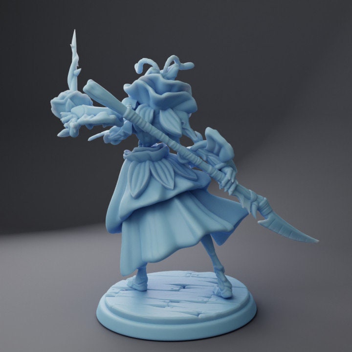 Orchid, The Thri-Kreen Duelist (Medium) - Tabletop Figure for Dungeons & Dragons, DnD, Pathfinder RPGs, TTRPG