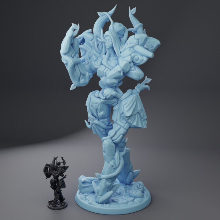 Garden Golem (Medium) - Tabletop Figure for Dungeons & Dragons, DnD, Pathfinder RPGs, TTRPG