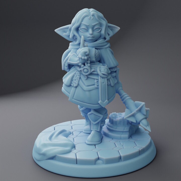 Holly, The Goblin Cleric (Medium) - Tabletop Figure for Dungeons & Dragons, DnD, Pathfinder RPGs, TTRPG