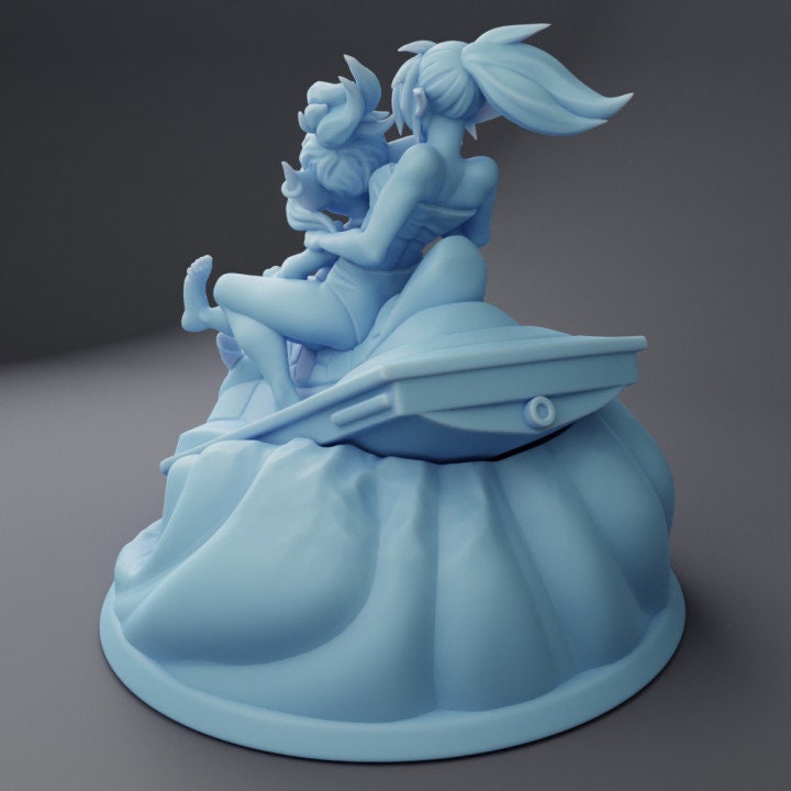 Jane And Barb Jetski (Large) - Tabletop Figure for Dungeons & Dragons, DnD, Pathfinder RPGs, TTRPG