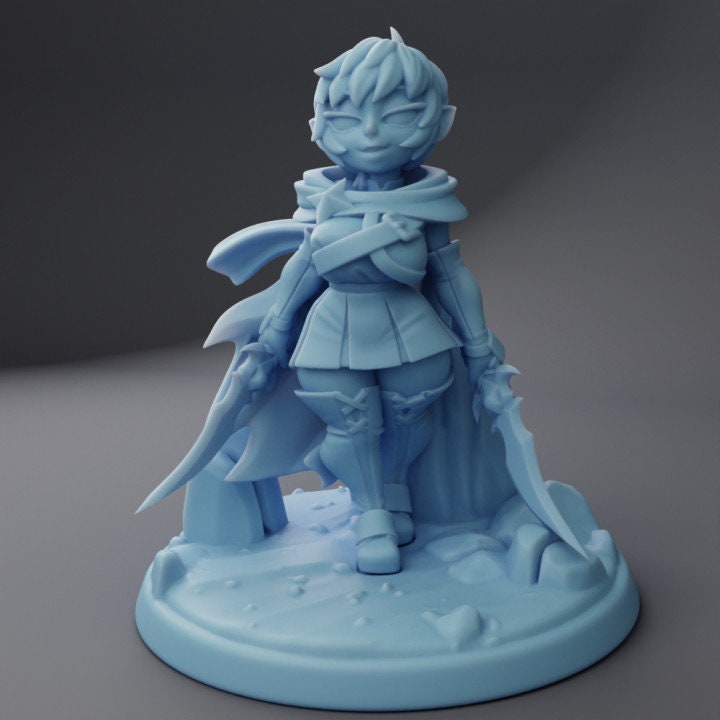 Rinny, The Halfling Rogue (Medium) - Tabletop Figure for Dungeons & Dragons, DnD, Pathfinder RPGs, TTRPG