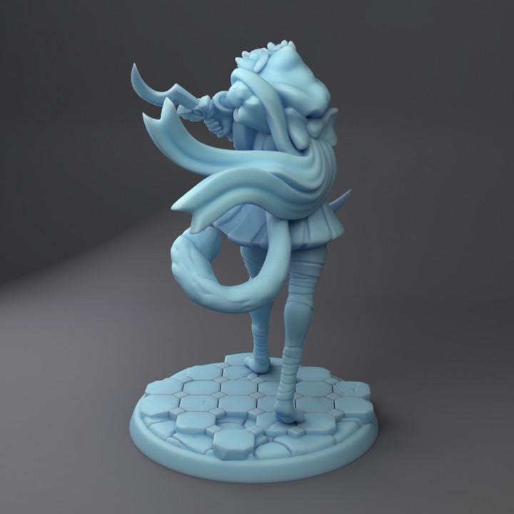 Sailor Karpri - Tabaxi Magical Girl (Medium) - Tabletop Figure for Dungeons & Dragons, DnD, Pathfinder RPGs, TTRPG