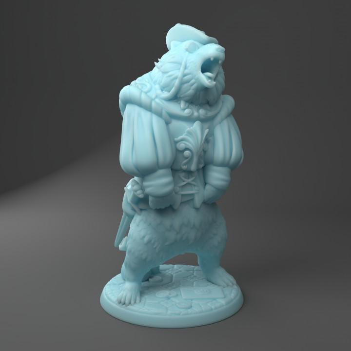 Sir Bearington The Knight (Medium) - Tabletop Figure for Dungeons & Dragons, DnD, Pathfinder RPGs, TTRPG