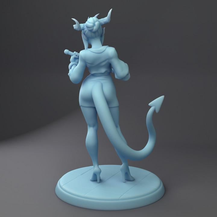 Stacy The Succubus Office worker (Medium) - Tabletop Figure for Dungeons & Dragons, DnD, Pathfinder RPGs, TTRPG