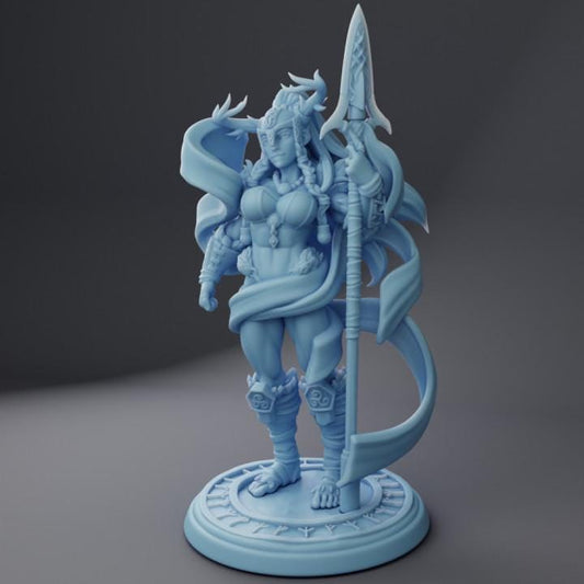 Styrkja, Warrior Goddess (Medium) - Tabletop Figure for Dungeons & Dragons, DnD, Pathfinder RPGs, TTRPG