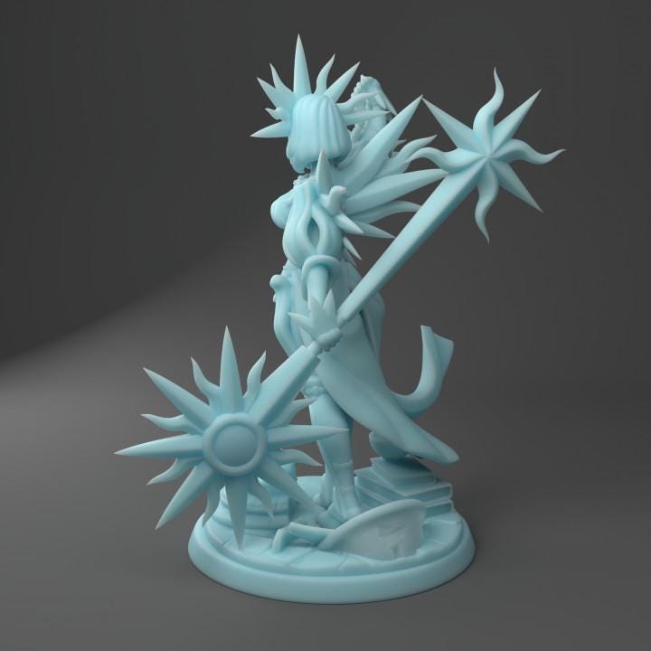 Sun Cleric Devotee (Medium) - Tabletop Figure for Dungeons & Dragons, DnD, Pathfinder RPGs, TTRPG