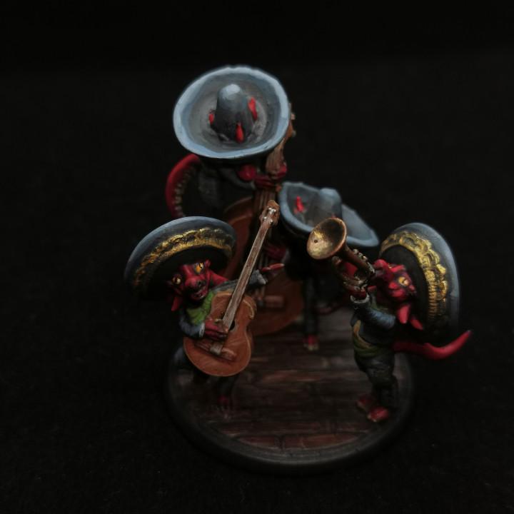 Kobold Mariachi Band - Little Cayenne Peppers (Large) - Tabletop Figure for Dungeons & Dragons, DnD, Pathfinder RPGs, TTRPG