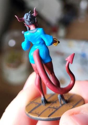 Stacy The Succubus Office worker (Medium) - Tabletop Figure for Dungeons & Dragons, DnD, Pathfinder RPGs, TTRPG