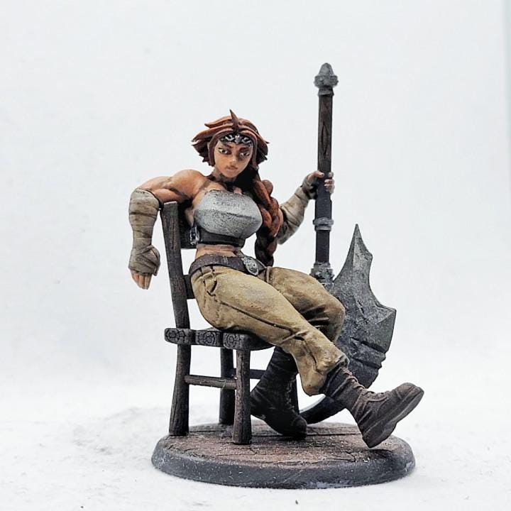 Millie The Merc (Medium) - Tabletop Figure for Dungeons & Dragons, DnD, Pathfinder RPGs, TTRPG