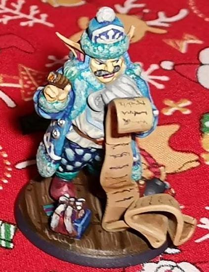 Mr. Gobbs - Goblin Santa (Medium) - Tabletop Figure for Dungeons & Dragons, DnD, Pathfinder RPGs, TTRPG