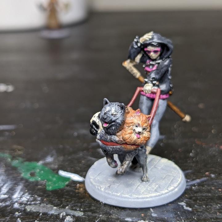 Kelsey The Blind Warlock (Medium) - Tabletop Figure for Dungeons & Dragons, DnD, Pathfinder RPGs, TTRPG