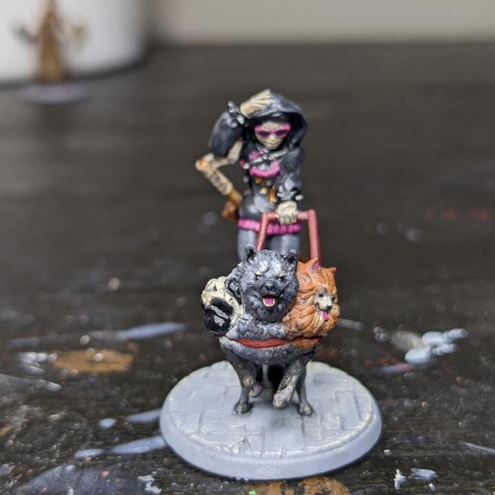 Kelsey The Blind Warlock (Medium) - Tabletop Figure for Dungeons & Dragons, DnD, Pathfinder RPGs, TTRPG