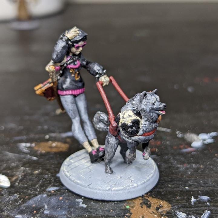 Kelsey The Blind Warlock (Medium) - Tabletop Figure for Dungeons & Dragons, DnD, Pathfinder RPGs, TTRPG