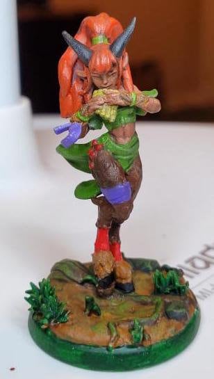 Fauna, Satyr Bard (Medium) - Tabletop Figure for Dungeons & Dragons, DnD, Pathfinder RPGs, TTRPG