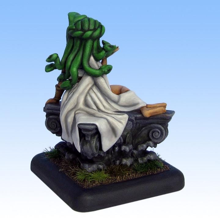 Meddy The Medusa (Medium) - Tabletop Figure for Dungeons & Dragons, DnD, Pathfinder RPGs, TTRPG