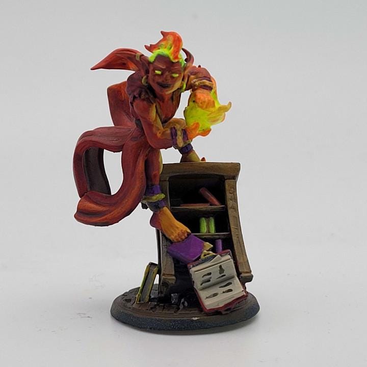 Blaster Caster, The Goblin Mage (Medium) - Tabletop Figure for Dungeons & Dragons, DnD, Pathfinder RPGs, TTRPG