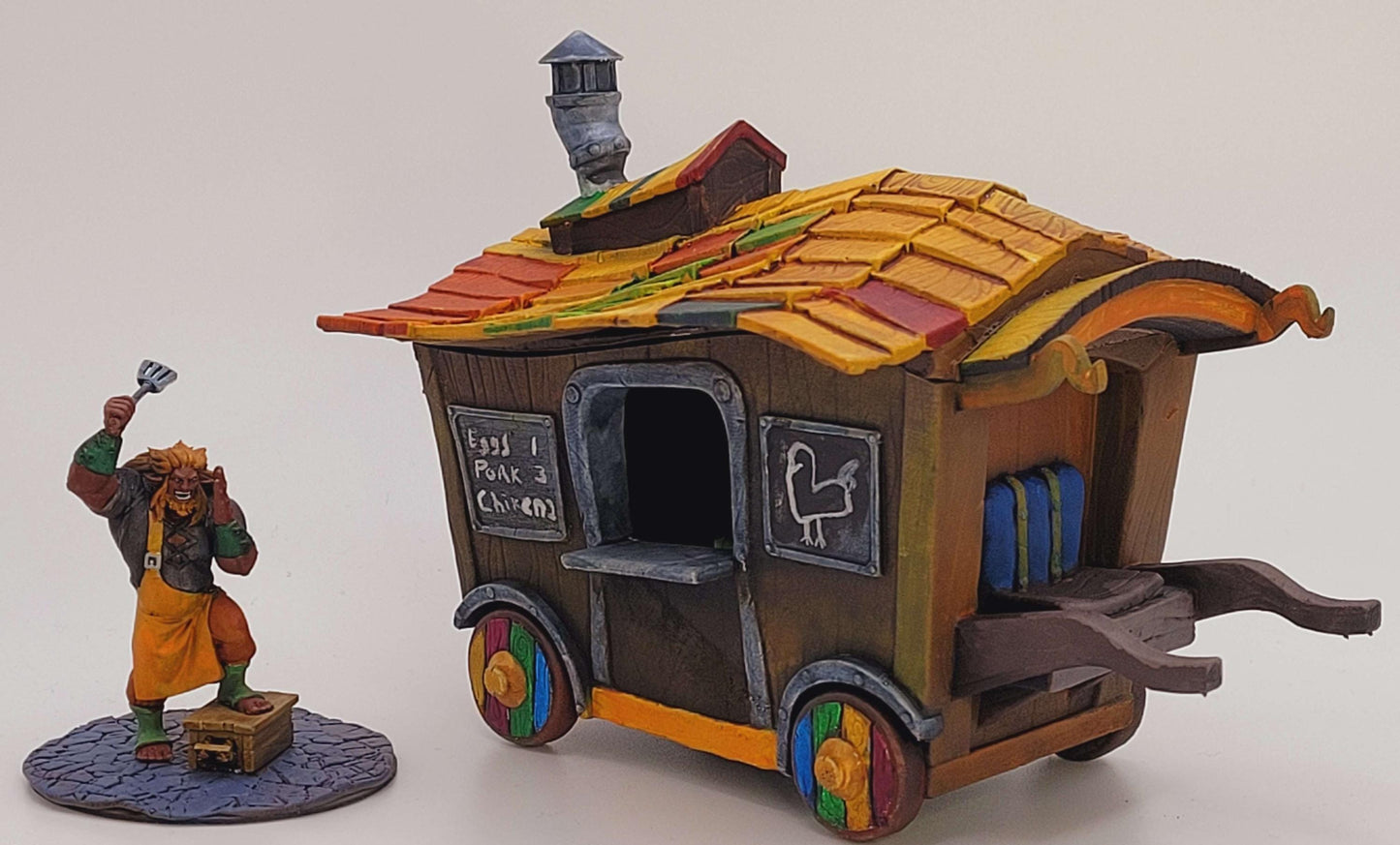 Grub's Hub, Food Truck And Vendor (Huge) - Tabletop Figure for Dungeons & Dragons, DnD, Pathfinder RPGs, TTRPG