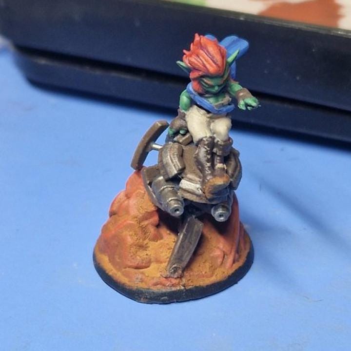 Goldie the Goblin Artificer (Medium) - Tabletop Figure for Dungeons & Dragons, DnD, Pathfinder RPGs, TTRPG