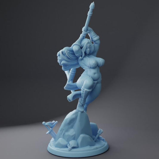 Thitania, The Barbarian (Medium) - Tabletop Figure for Dungeons & Dragons, DnD, Pathfinder RPGs, TTRPG