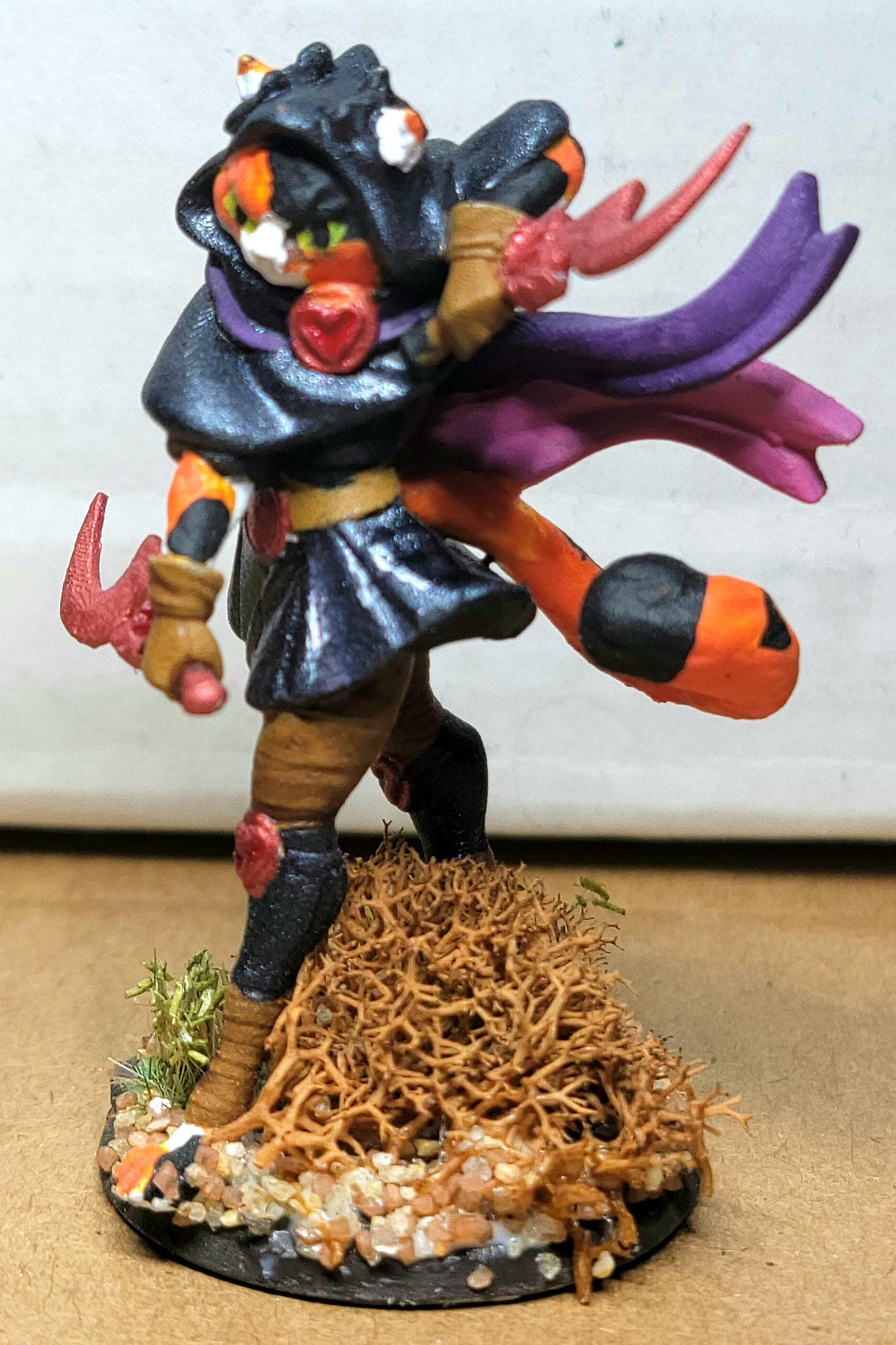 Sailor Karpri - Tabaxi Magical Girl (Medium) - Tabletop Figure for Dungeons & Dragons, DnD, Pathfinder RPGs, TTRPG