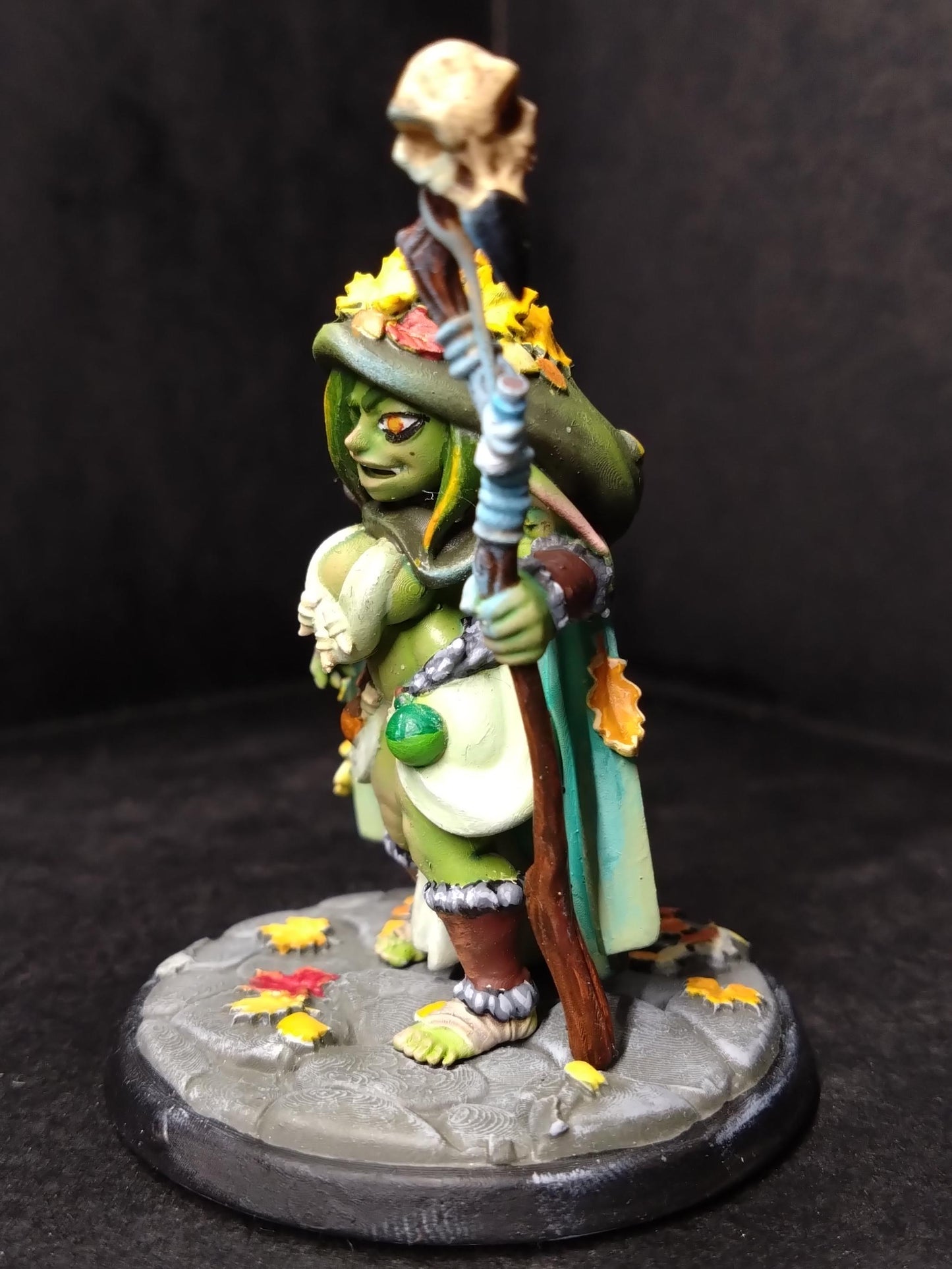 Leaf, The Goblin Druid (Medium) - Tabletop Figure for Dungeons & Dragons, DnD, Pathfinder RPGs, TTRPG