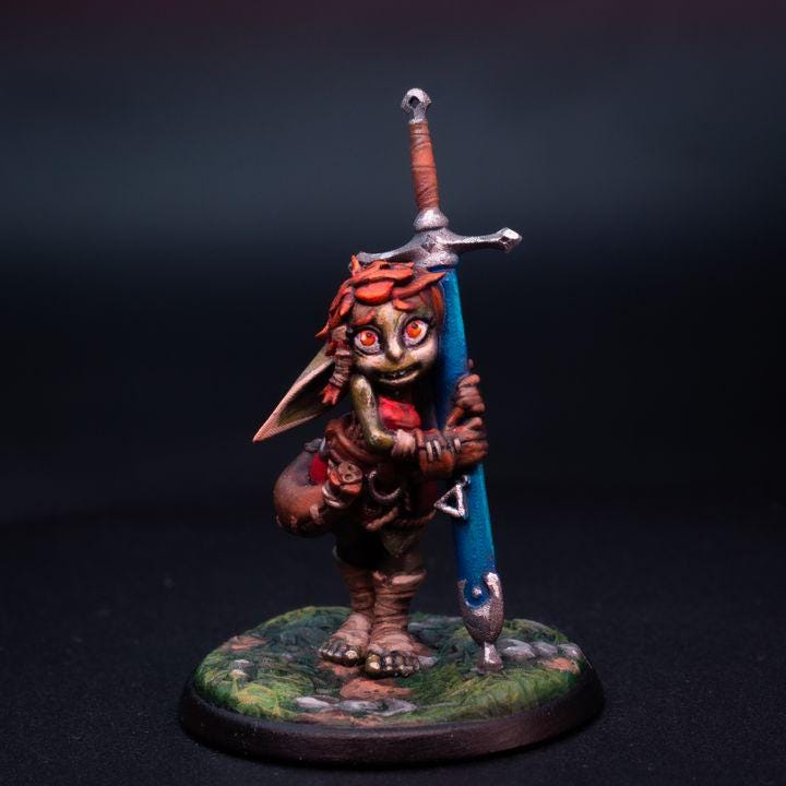 Goblin Squire (Medium) - Tabletop Figure for Dungeons & Dragons, DnD, Pathfinder RPGs, TTRPG