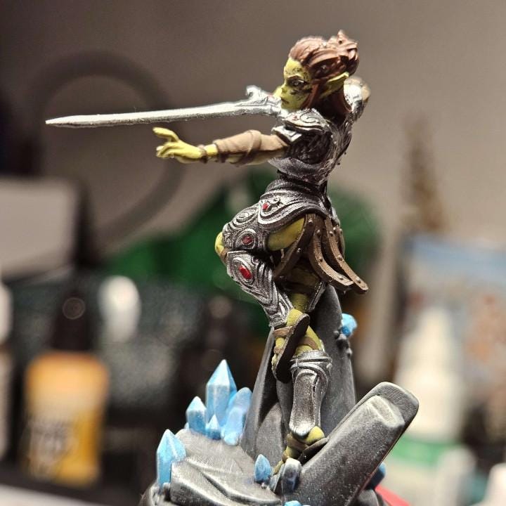 Tavel, The Gith Warrior (Medium) - Tabletop Figure for Dungeons & Dragons, DnD, Pathfinder RPGs, TTRPG