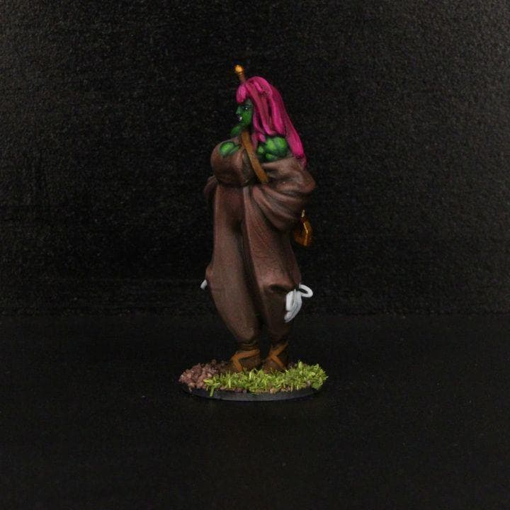 Janan, The Orc Warrior (Medium) - Tabletop Figure for Dungeons & Dragons, DnD, Pathfinder RPGs, TTRPG