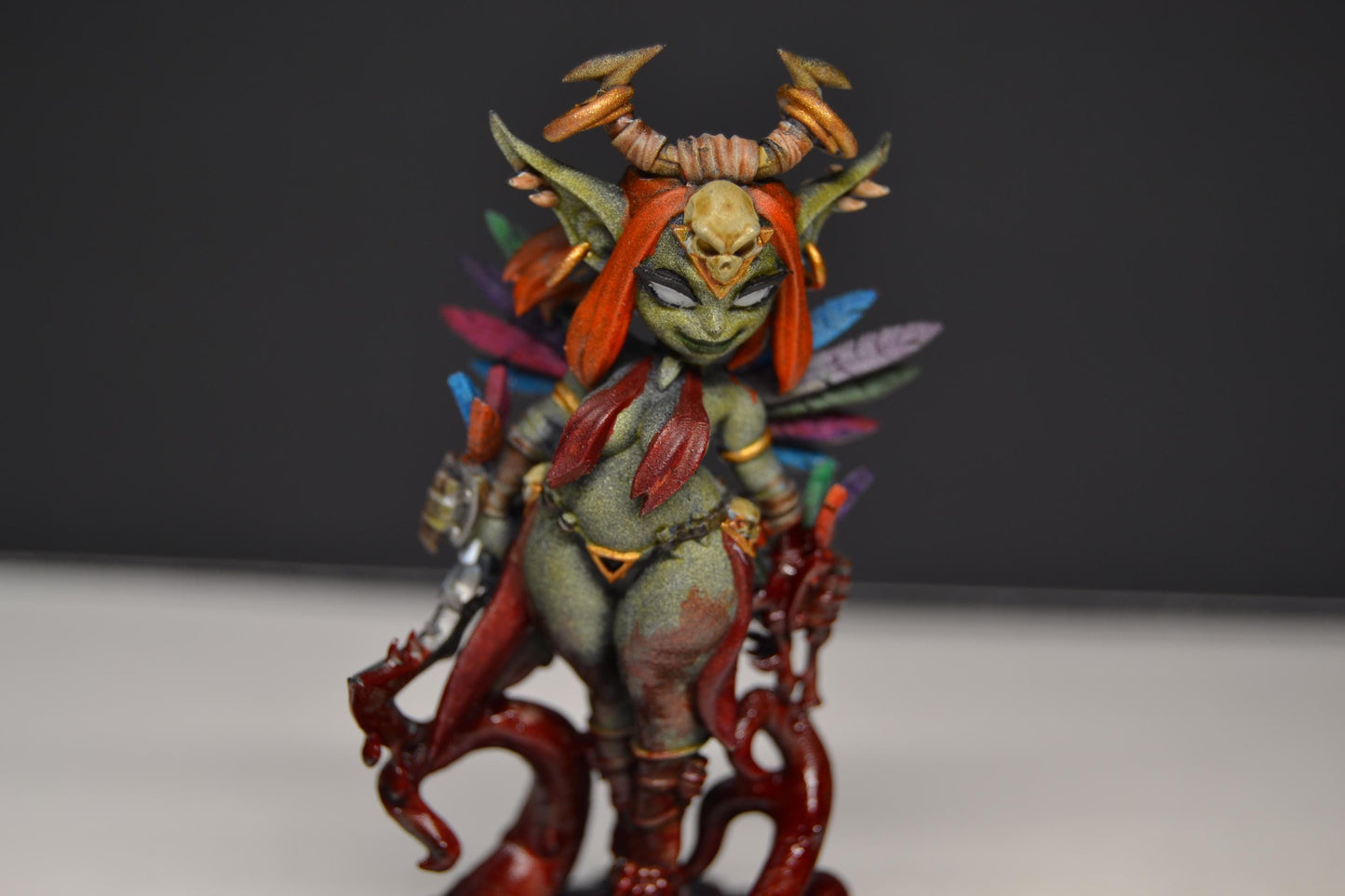 Magglubiyette, Goblin Blood-Goddess (Medium) - Tabletop Figure for Dungeons & Dragons, DnD, Pathfinder RPGs, TTRPG