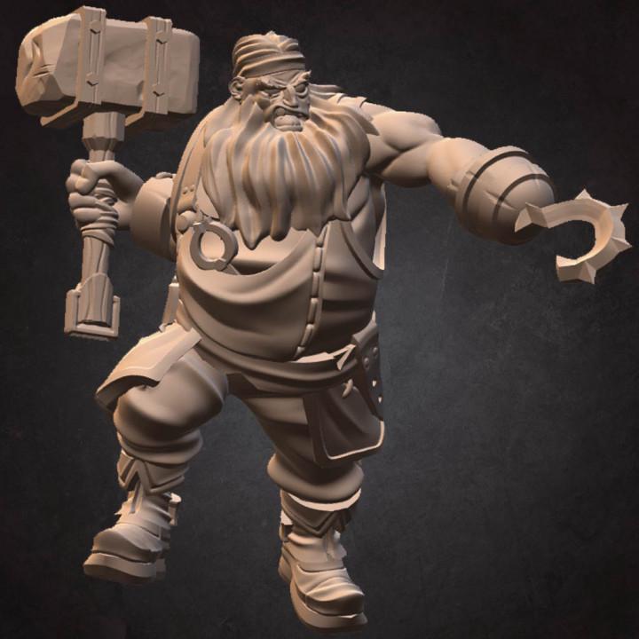 Andre, The Blacksmith NPC (Medium) - Tabletop Figure for Dungeons & Dragons, DnD, Pathfinder RPGs, TTRPG