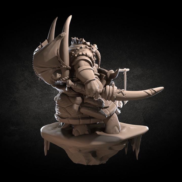 Walrus Warrior (Large) - Tabletop Figure for Dungeons & Dragons, DnD, Pathfinder RPGs, TTRPG