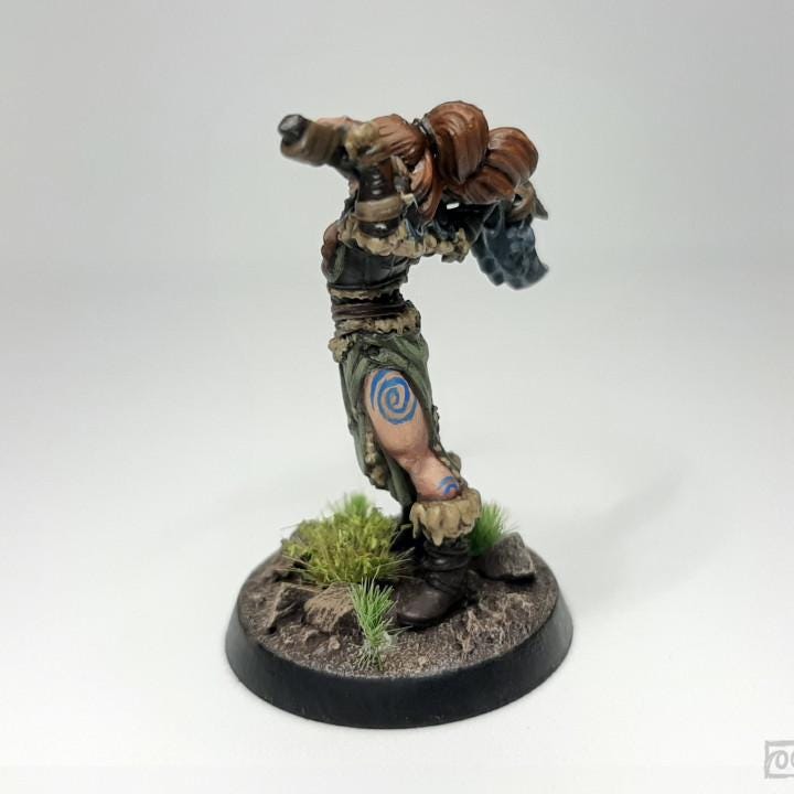 Irya, The Barbarian (Medium) - Tabletop Figure for Dungeons & Dragons, DnD, Pathfinder RPGs, TTRPG