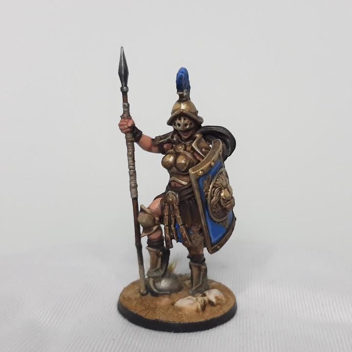 Kalista, The Gladiator (Medium) - Tabletop Figure for Dungeons & Dragons, DnD, Pathfinder RPGs, TTRPG